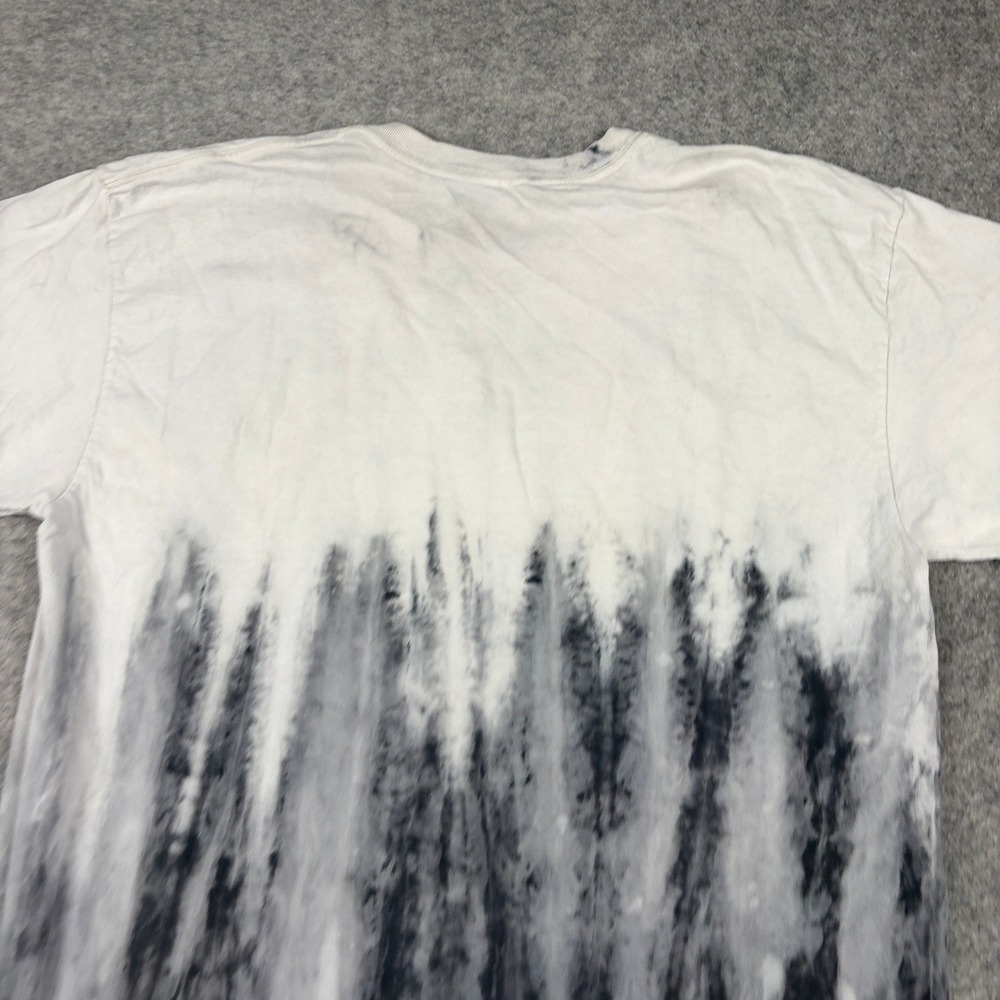 Y2K AC/DC Graphic Tee Mens Large Back In Black 1980 US Tour Tie Dye Grunge Skate - Picture 12 of 15